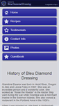 Mobile Screenshot of bleudiamonddressing.com